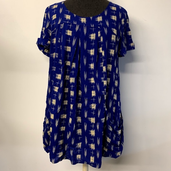Anthropologie Tops - Holding Horses Anthro Abstract Plaid Tunic Top